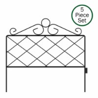 Pure Garden 50-LG5059 Metal Garden Fencing Panels For Decorative Edging Flower Beds & Landsca