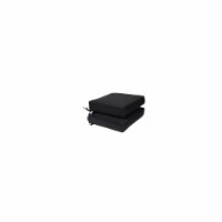 Blue Wave NU6935 24D Foam Outdoor Seat Cushion, Black - Set of 2