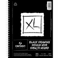 Canson 2005763 92 lbs XL Drawing Pad, Black - 7 x 10 in. - 40 Sheets