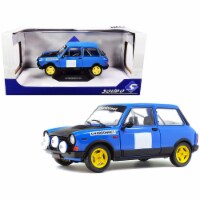 Solido S1803801 1-18 Diecast Model Car for 1980 Autobianchi A112 Abarth Blue Chardonnet Rally