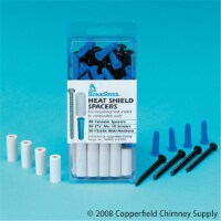 U.S. Nut & Bolt Co. HomeSaver Heat Shield Spacers-pack Of 30 2.5 Inch Long #10 Screws An