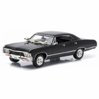 Greenlight GRE86443 1-43 Scale Model Toy Car for 1967 Chevy Impala Sport Sedan, Tuxedo Black