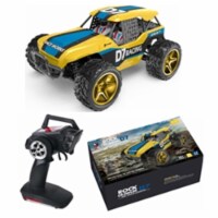 AZ Trading & Import L402A Yellow Blue 1 is to 12 RC Electric Four Wheel Drive Desert Buggy, Y
