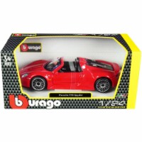 Bburago 21076r Red 1 by 24 Diecast Model Car for 2014 Porsche 918 Spyder Convertible