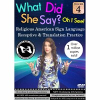 Harris Communications DVD483 What Did She Say - ASL Receptive & Translation DVD, Volume 4