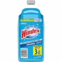 Windex SJN316147CT 0.53 gal Original Glass Cleaner Refill Bottle, Blue - Case of 6