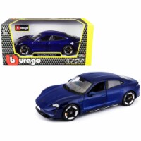 Bburago 21098bl Blue Metallic 1 by 24 Diecast Model Car for 1969 Porsche Taycan Turbo S