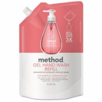 Method Products Gel Hand Wash Refill- 34 oz.- Pink Grapefruit Scent Plastic Pouch