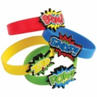 US Toy JA833 Superhero Rubber Bracelets