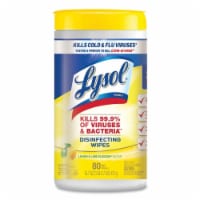 Lysol Brand RAC77182CT Lemon & Lime Disinfecting Wipes, 80 Count - Pack of 6