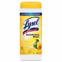 Reckitt Benckiser RAC81145CT Lysol Lemon & Lime Disinfect Wipes- 12 Per Carton