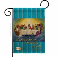 Breeze Decor BD-FR-G-103045S-IP-DB-D-US19-AL 13 x 18.5 in. La Ultima Cena Burlap Inspirationa