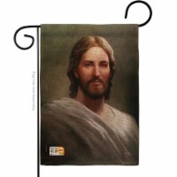 Breeze Decor BD-FR-G-103047-IP-DB-D-US13-AL 13 x 18.5 in. Our Savior Burlap Inspirational Fai