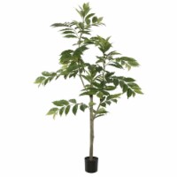 Vickerman TB170848 4 ft. Potted Nandina Tree with 118 Leavess - Green