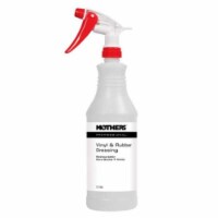 Mothers Polish MTR-88132 Empty Spray Bottle with Professional Vinyl & Rubber Dressing Label