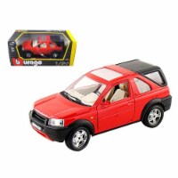 Bburago 22012r 1 by 24 Land Rover Freelander Collectable Diecast Model Car, Red