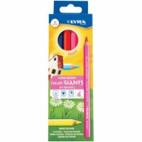 Lyra DIXL3941063 6.25 mm Lead Diameter Giant Color Pencils, Neon - 6 Count