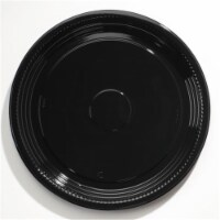 WNA WNA A516PBL 16 in. dia Caterline Casuals Thermoformed Platters - Black