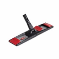Rubbermaid RCP2132428 18 in. Adaptable Flat Mop Frame, Black, Gray & Red