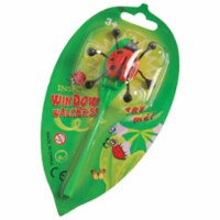US Toy MX448 Insect Window Crawler, Red & Yellow