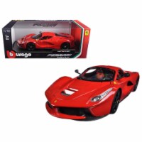 Bburago 16001R-BK 1 isto 18 Ferrari LaFerrari F70 Wheels Diecast Model Car, Red with Black