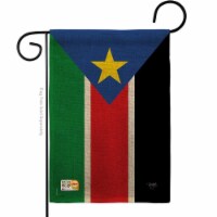 Breeze Decor BD-CY-G-108296-IP-DB-D-US15-BD 13 x 18.5 in. South Sudan Burlap Flags of the Wor