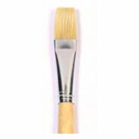 Art Supplies 957910 Easel Brushes White Bristle - 0.75 In.