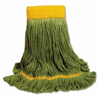 Boardwalk BWK1200LCT EcoMop Looped-End Mop Head, Green - Large