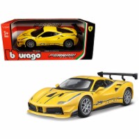 Bburago 26307y Ferrari 488 Challenge No.25 Yellow with Blue Stripes Ferrari Racing 1 by 24 Di