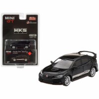 True Scale Miniatures MGT00097 Honda Civic Type R FK8 Right Hand Drive Black with White Strip