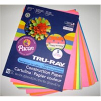 Pacon 91225SC 9 x 12 in. Tru-Ray Hot Colors, Lively Lemon - Pack of 50