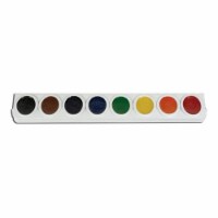 Prang OVL8T Water Color Refills, 8 Assorted - 3 Strips