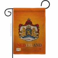 Breeze Decor BD-CY-G-108094-IP-DB-D-US13-BD 13 x 18.5 in. Netherlands Burlap Flags of the Wor