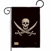 Breeze Decor BD-PI-G-107031-IP-DB-D-US13-BD 13 x 18.5 in. Calico Jack Rackham Burlap Coastal