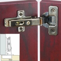Salice SAC1R6NE9AC 105 Blind Corner Soft Close Dowel Hinge - Titanium