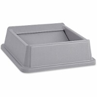 Rubbermaid Commercial Products RCP266400GYCT Untouchable Square Swing Top - Gray