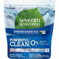 Seventh Generation SEV22897CT Dishwasher Detergent - Free & Clear Scent - Pack of 45