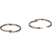 Business Source BSN01438BD 1.5 in. dia. Standard Book Rings, Silver - Bundle of 500