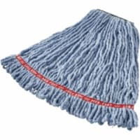 Rubbermaid RCPA21206BE 1 in. Headband Web Foot Wet Mop, Blue - Pack of 6
