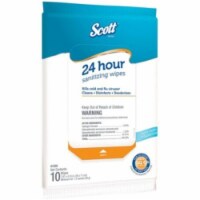 Scott KCC41526 24 Hour Sanitizing Wipes, White