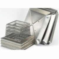 Homesaver 13735 8 Inch x 17 Inch Homesaver Stainless Steel Single-flue Multi-pack Cap-3 Per C
