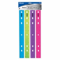 DDI 311106 12 Rulers - 4 Pack, Jewel Tone Colors Case of 144
