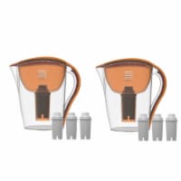 2 Drinkpod Ultra Premium Alkaline Water Pitchers 3.5L Capacity Includes 6 Filters