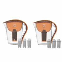 2 Drinkpod Ultra Premium Alkaline Water Pitchers 3.5L Capacity Includes 6 Filters