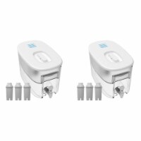 2 Drinkpod Alkaline Water Filter Dispensers pH Ionized Water  2.4 Gal Includes 6 Filters