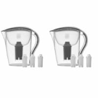 2 Drinkpod Ultra Premium Alkaline Water Pitchers 3.5L Capacity Includes 6 Filters