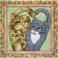 Quilt-Magic No Sew Wall Hanging Kit-Cats Meow