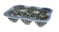 Blue Rose Polish Pottery Athena Egg Tray - 6 Count