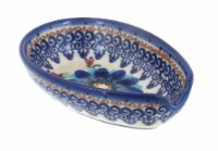 Blue Rose Polish Pottery Autumn Burst Small Spoon Rest