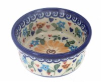 Blue Rose Polish Pottery Butterfly Small Bowl